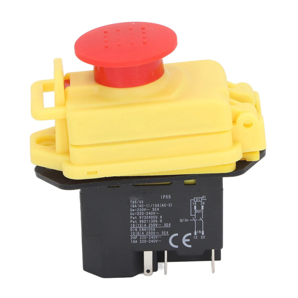 Electromagnetic Switch 4P 18A IP55 Waterproof Industrial ON Off Switch for 7x12 7x14 0618 CJ18A