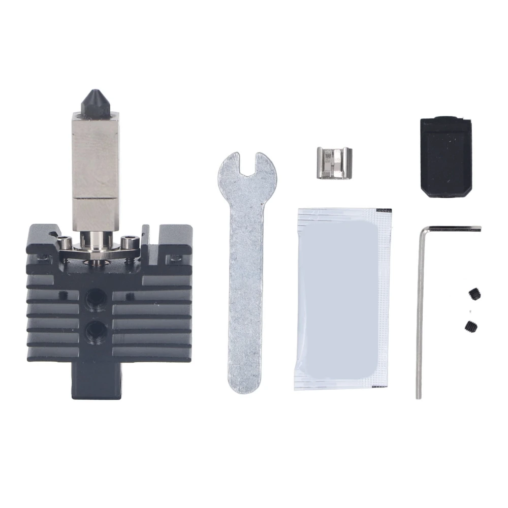 3D Printer Hotend Kit Detachable Hardened Steel Extruder Hotend Kit for Bambu Lab X1 P1P 2.0