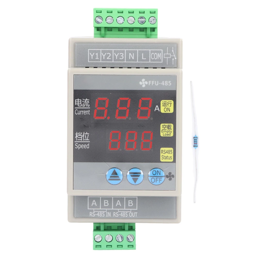 AC220V 5W FFU Controller 3 Levels Fan Filter Unit Speed Regulator with Indicator 10A 250VAC Relay Output