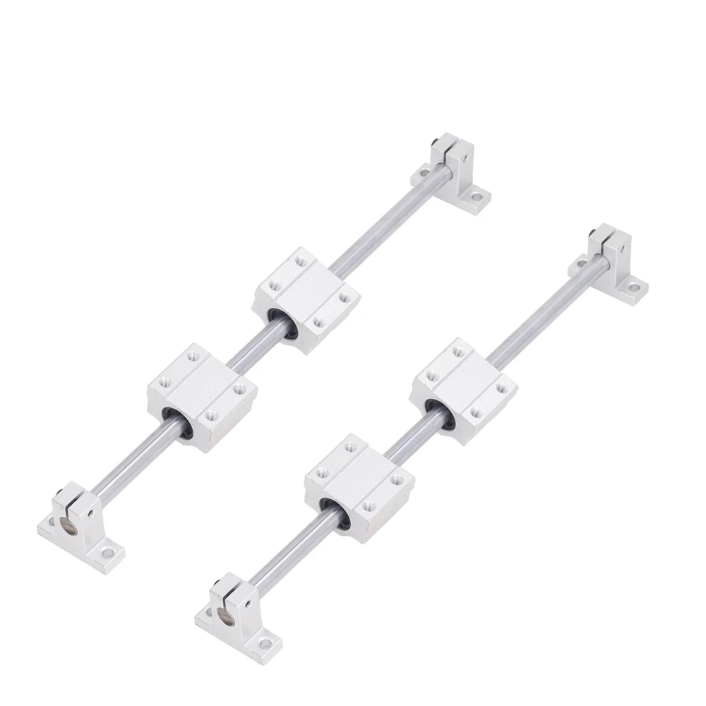 Linear Rail Slide Linear Rail Guide Linear Motion Slide Rail with 4Pcs Slide Block for Machinery 10‑450