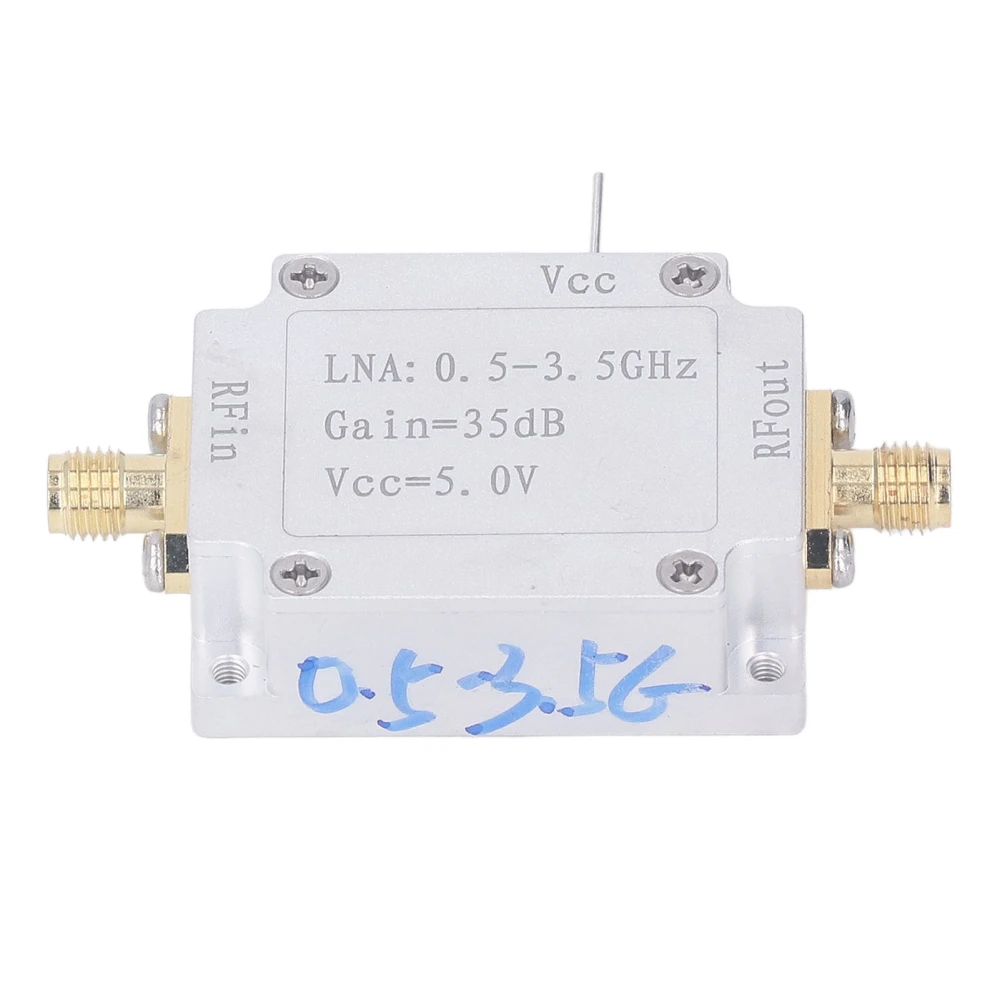 Low Noise Amplifier Easy Adjustment 0.5‑3.5GHz Frequency 35dB Gain LNA 5V for Transmission