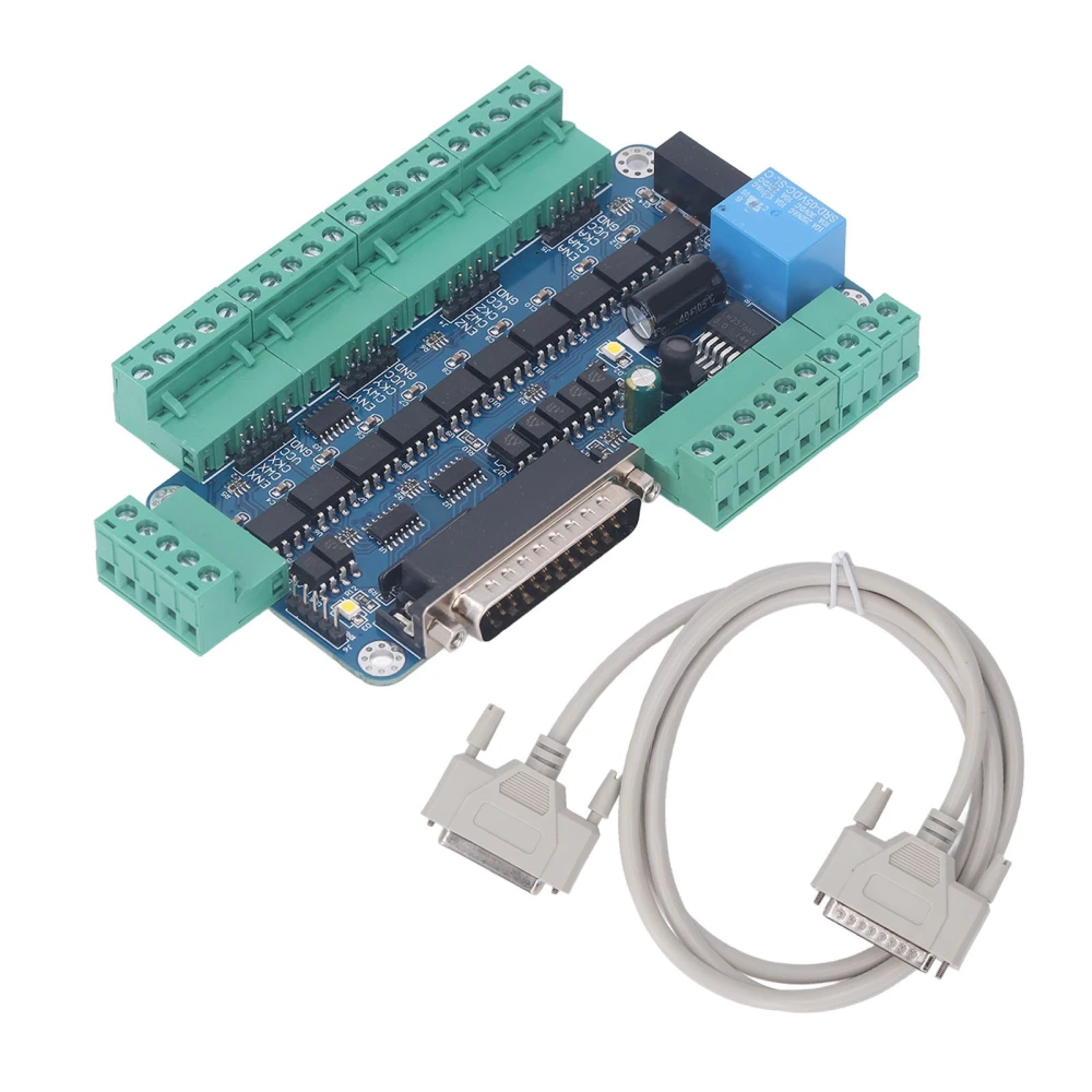 CNC Stepper Motor Controller Board 5 Axes Control Breakout Distribution for Mach3 12‑60V DC