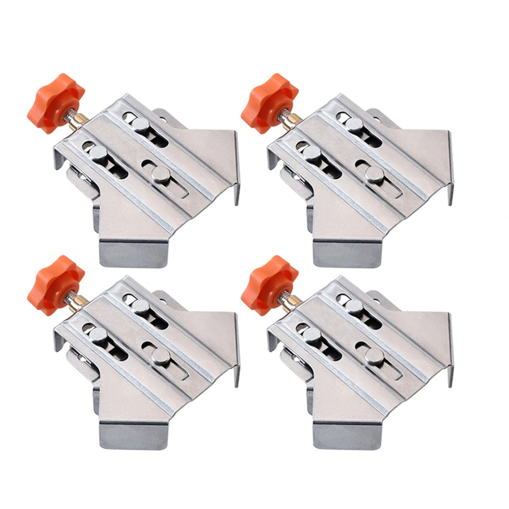 4PCS Open Right Angle Clamp 90 Degree Clip Fixer Stainless Steel Woodworking Corner Clip for DIY Photo Frame