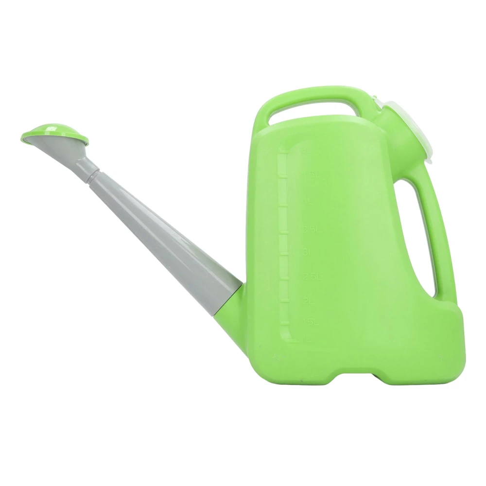 Garden Watering Pitcher Large Capacity PP Long Spout Flower Watering Can for Agriculture Farm 5L Green