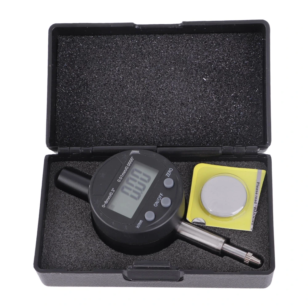 Digital Dial Gauge Micro Electronic 0.0005in 0.01mm Industrial High Accuracy Measurement 0‑8mm Range