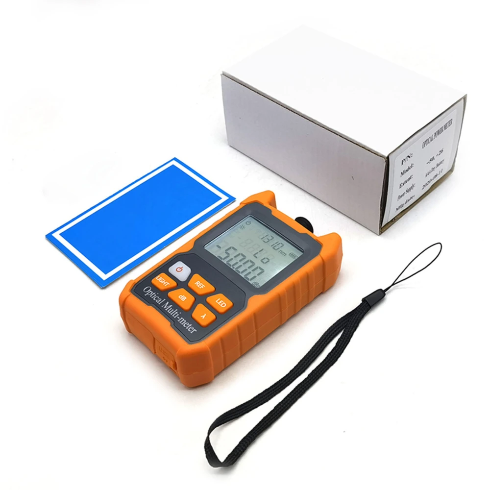 Optical Power Meter ‑50‑26dbm Portable Fiber Optic Tester FC SC ST Universal Interface 800‑1700nm Wavelength