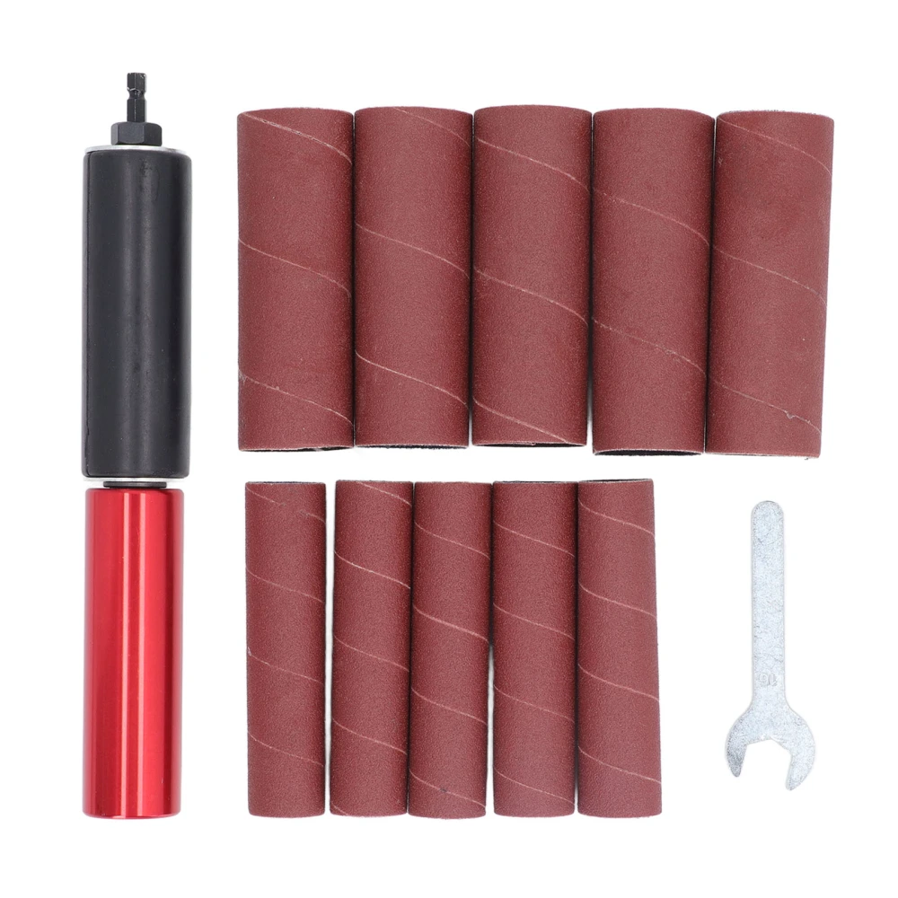 Spindle Sander Adapter 1.5in Mandrel Aluminum Alloy Drill Sanding Mandrel Kit for Wood Metal