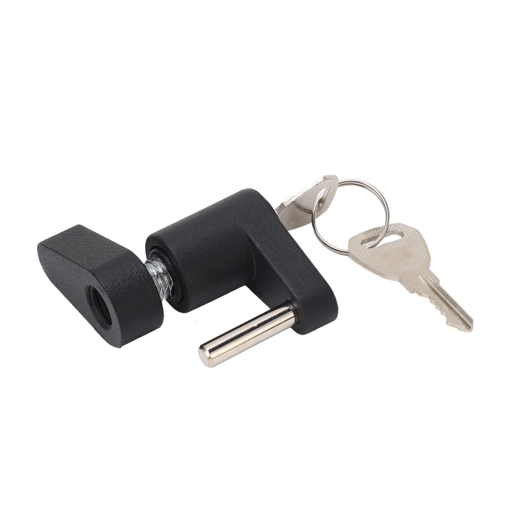 Trailer Tongue Coupler Lock Heavy Duty Anti Theft Versatile Coupler Lock for RVS Trucks Toolbox Black