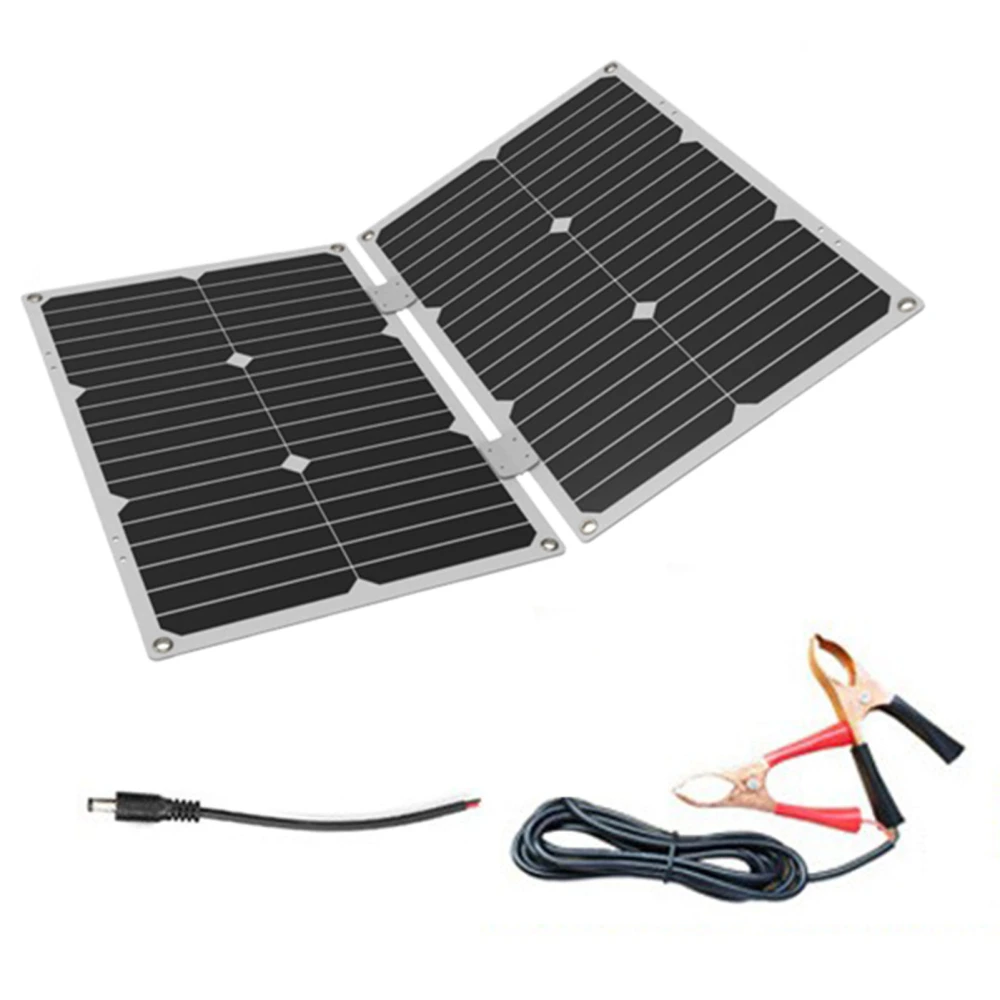 Solar Panel Kit 40W 18V High Efficiency for Outdoor Off Grid Hybrid Power System Home Garden RV Boat