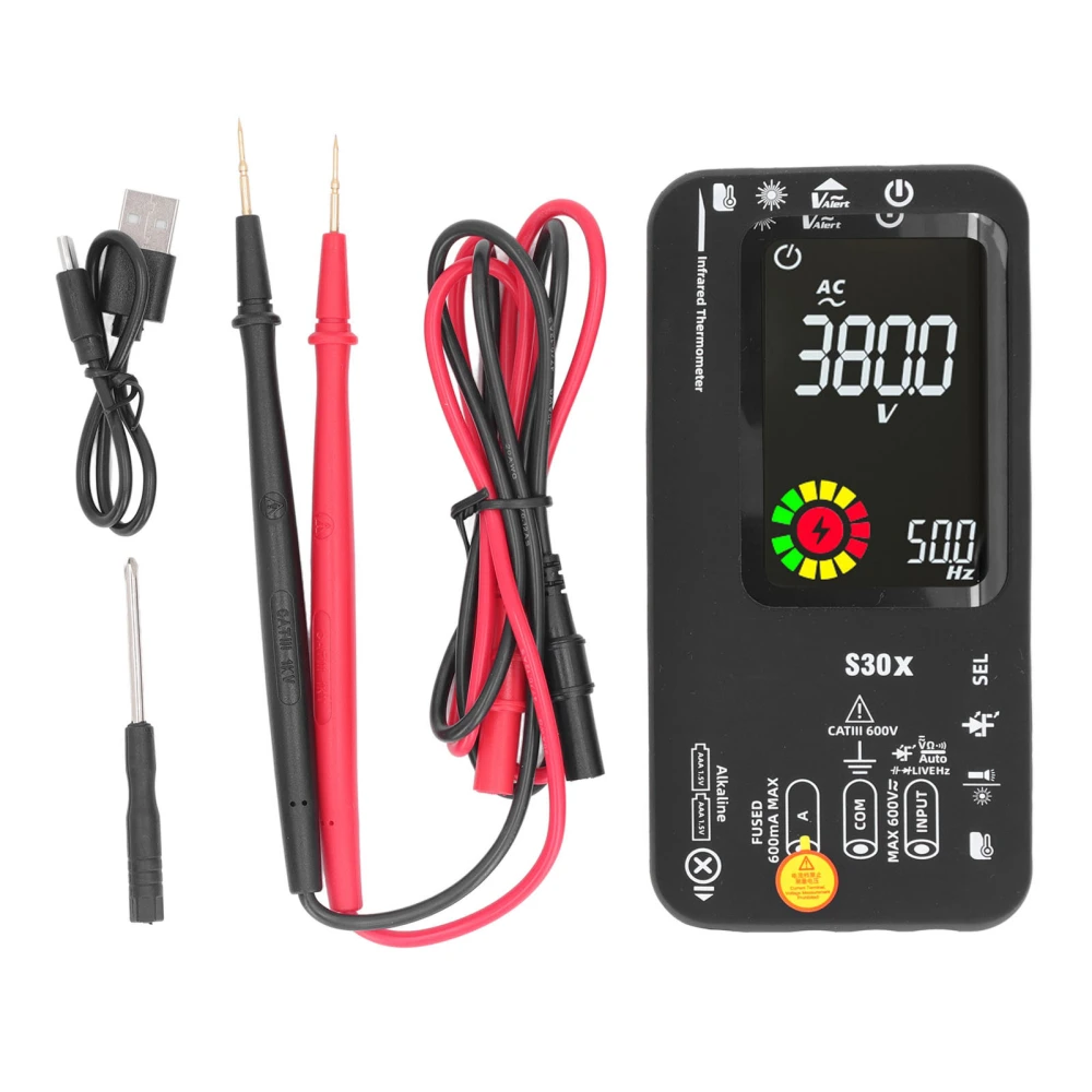 Digital Multimeter High Accuracy Color LCD Display Auto Recognition Multifunctional Diode Tester Temperature Meter