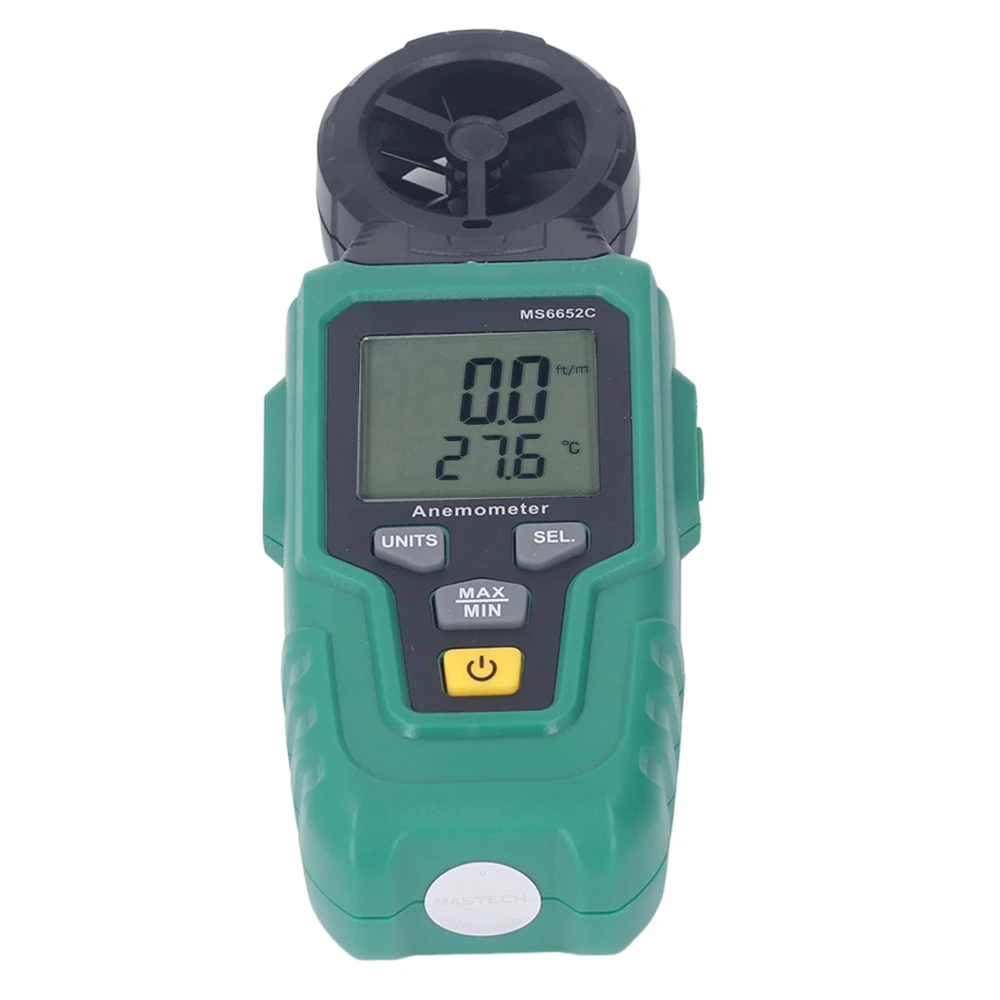 Digital Wind Speed Meter Multifunctional Accurate Handhled Wind Speed Temperature Gauge