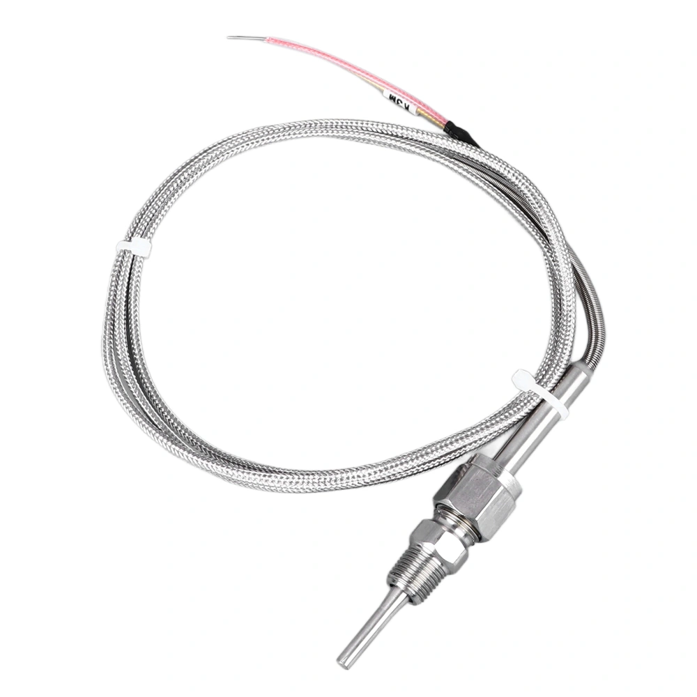 K Type Thermocouple Metal Probe 1/8 Inch NPT Tooth Stainless Steel Mini Connector Temperature Probe