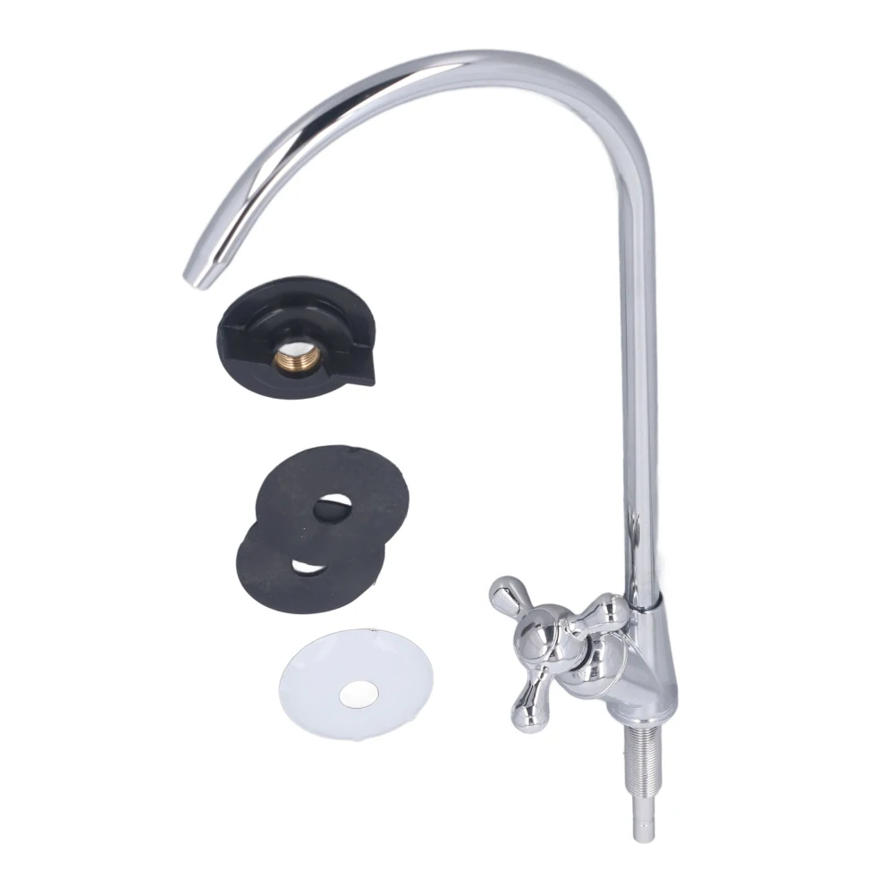 Water Purifier Faucet Ceramic Brass Valve 1/4in Quick Connect Cold Single Hole Drinking Water Faucet Tap