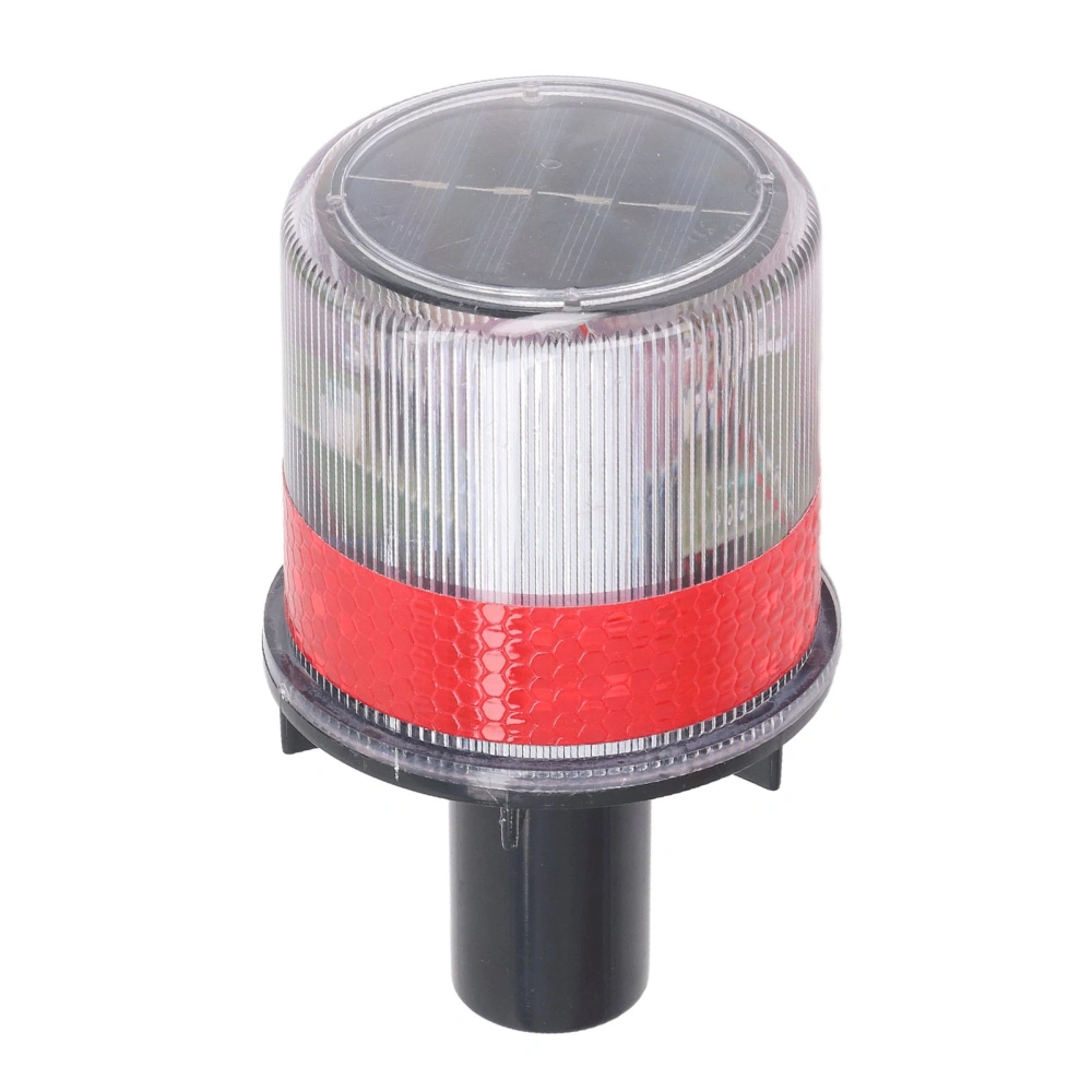 Solar Powered LED Strobe PC Shell Reflective Waterproof Switch Beacon Warning Light Safety Strobe