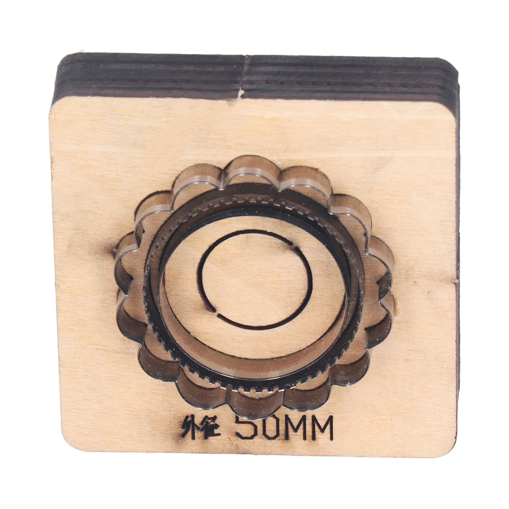 Leather Cutting Dies Sunflower Shaped 7.5x7.5x2.3cm Size 50mm Diameter Precise Cutting Mold