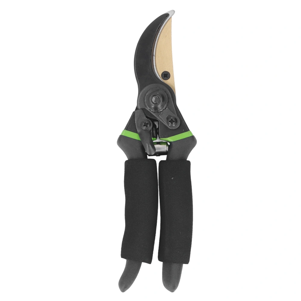 Pruning Shears Garden Professional Ti Tree Trimming Bypass Hand Pruner 8.6in Green with Sheath