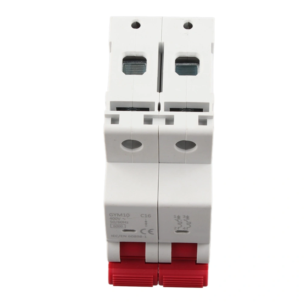 2P Miniature Circuit Breaker Leakage Protection Air Switch 6KA High Breaking Capacity 400V GYM10 16A