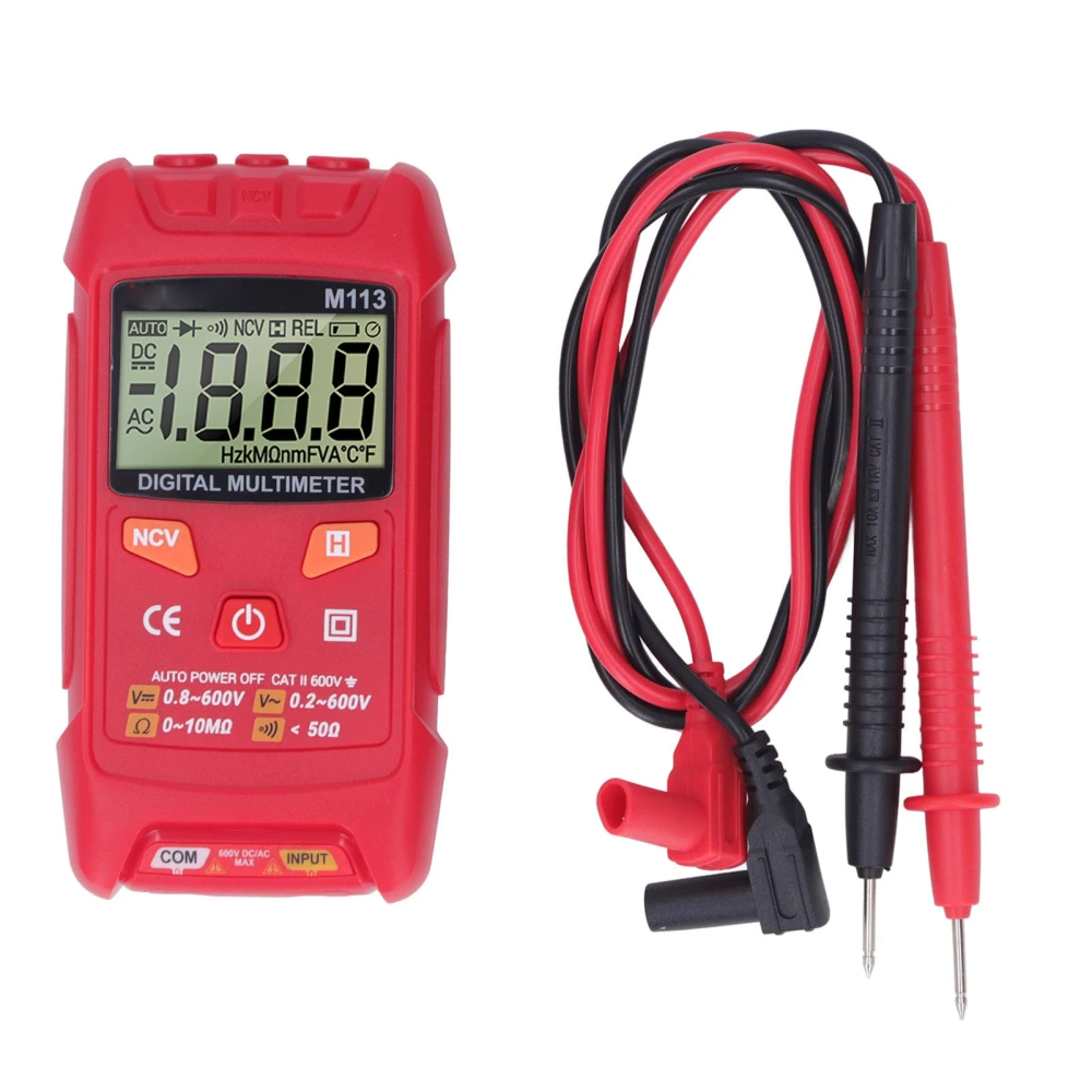 Digital Multimeter Auto Ranging High Accuracy Anti Burning Portable Electrical Tester with NCV Function