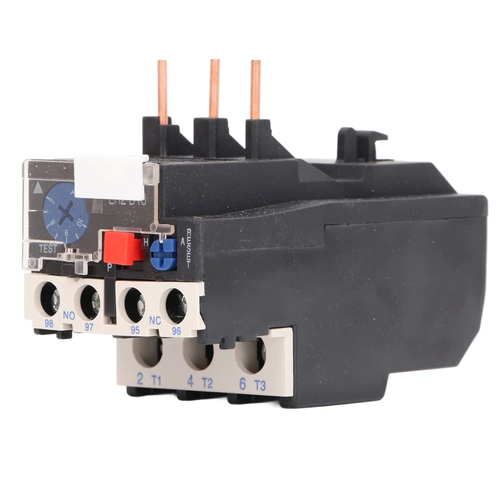 Thermal Overload Relay 1 NO 1 NC Phase Failure Protection Electric Heat Relay Protector 750V 7‑10A