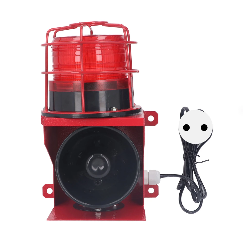 Industrial Sound Light Alarm High Power Siren Horn 115db Security Audible Visual Alarm Wall Installation EU Plug 220V