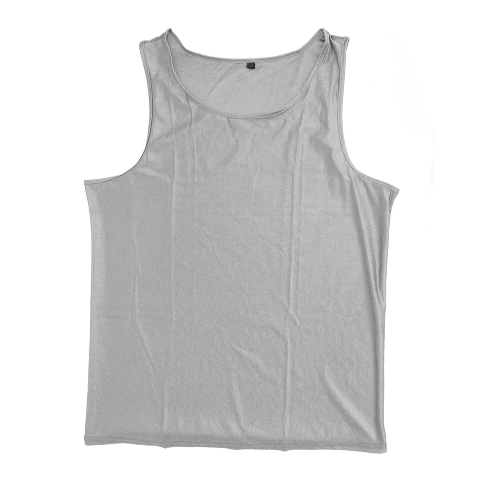 EMF Blocking Vest Anti Radiation Clothing Silver Fiber Men Protection Tank Top for Signal WiFi Shielding XXL