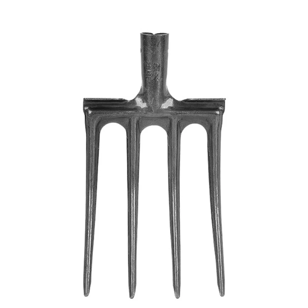 Digging Fork High Carbon Steel Strong Strength Corrosion Prevention Anti Breakage Garden Digging Spading Fork 4 Tine