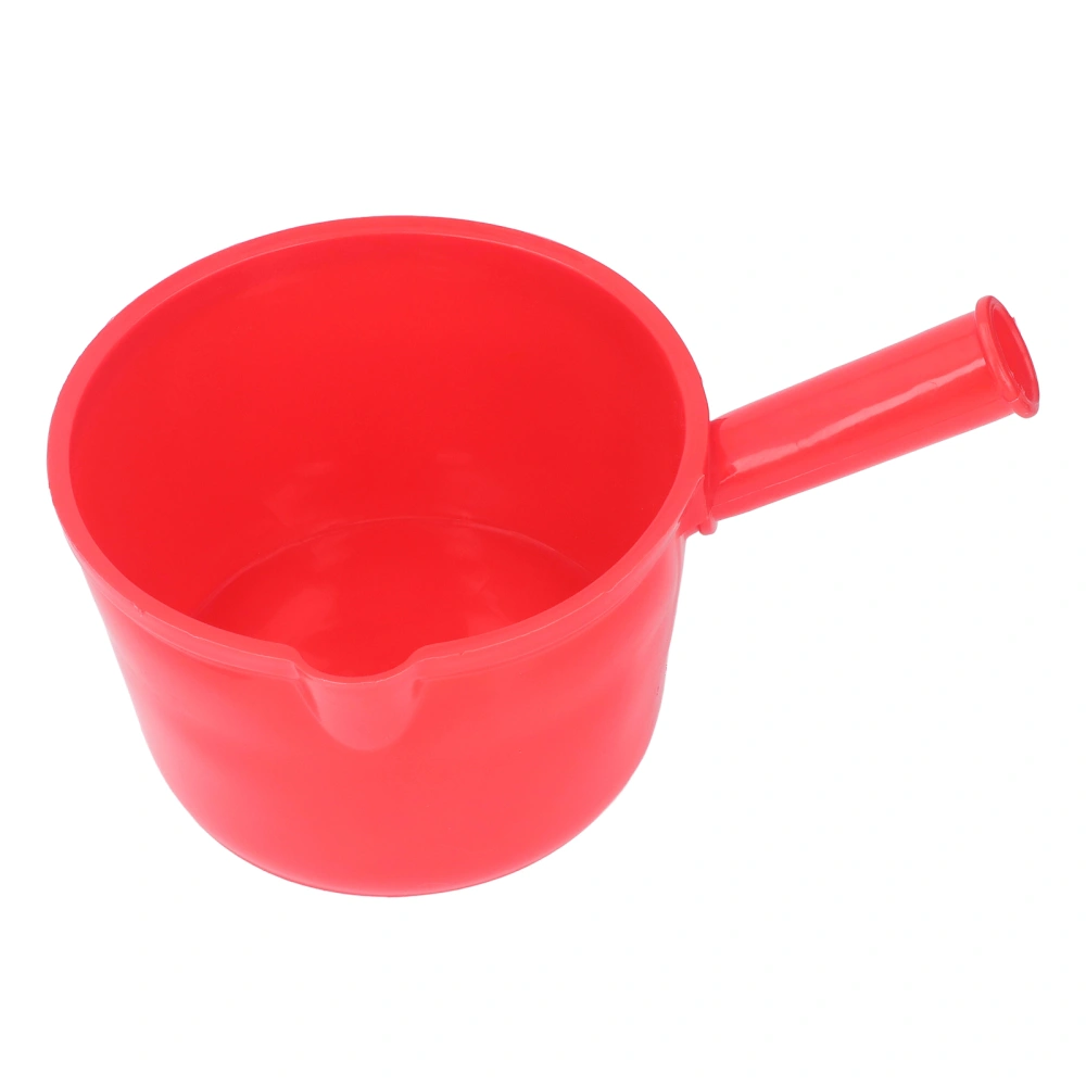 Water Ladle Plastic Short Handle for Agricultural Garden Bath Kitchen Pour Vegetables Red