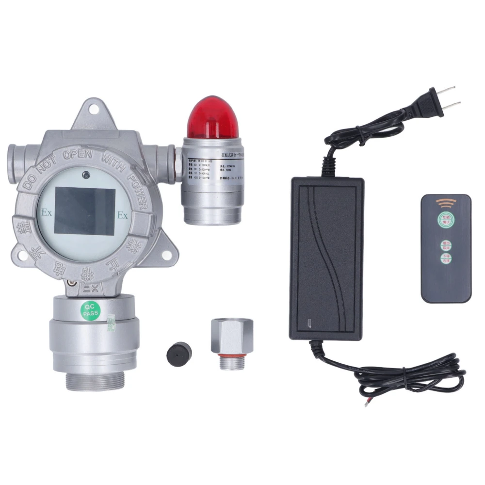 Industrial Fixed Gas Detector RS485 Signal Output 4 In 1 EX O2 CO H2S Gas Tester Detector