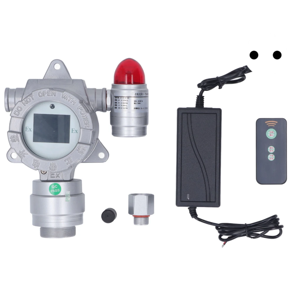 Industrial Fixed Gas Detector RS485 Signal Output 4 In 1 EX O2 CO H2S Gas Tester Detector