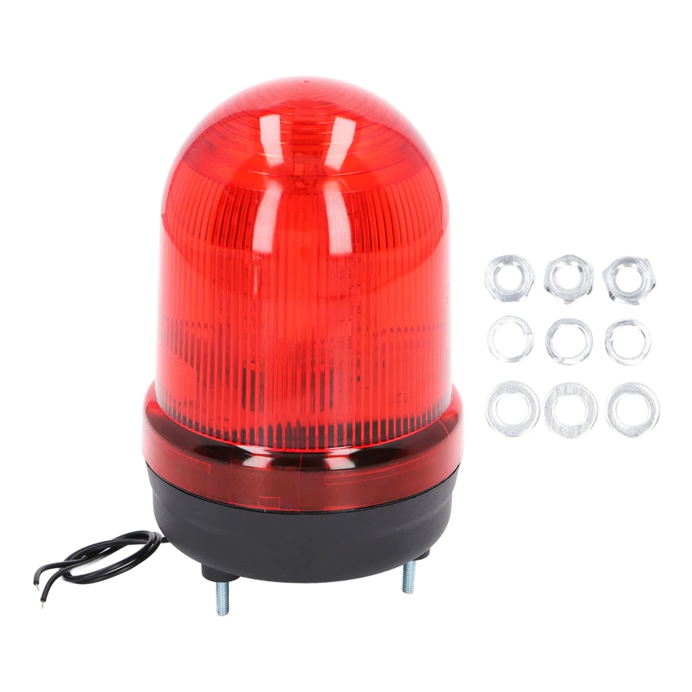 Industrial LED Rotating Strobe Mini Modes Adjustable Mute Emergency Light for Garages Workshops 24V