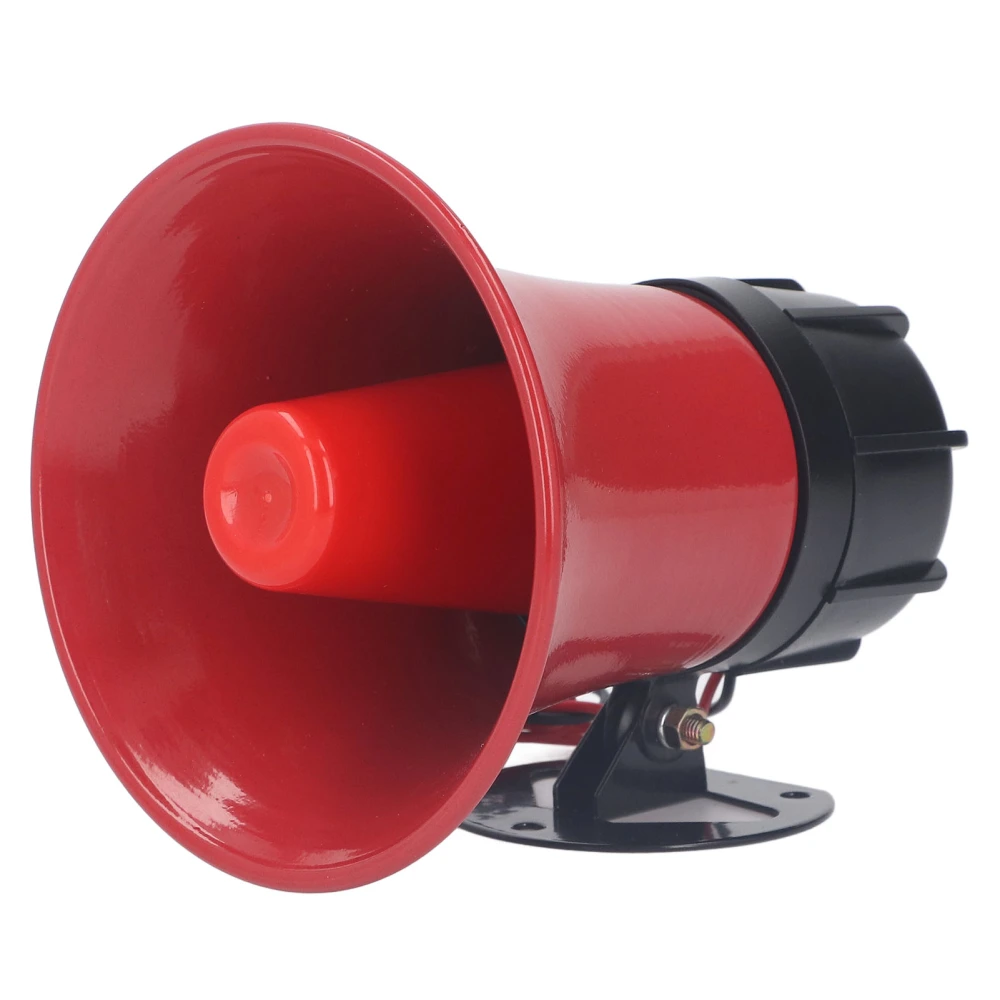 Industrial Alarm Security Siren 120dB 30W Emergency Warning Horn ABS for Outdoor Port DC 12V