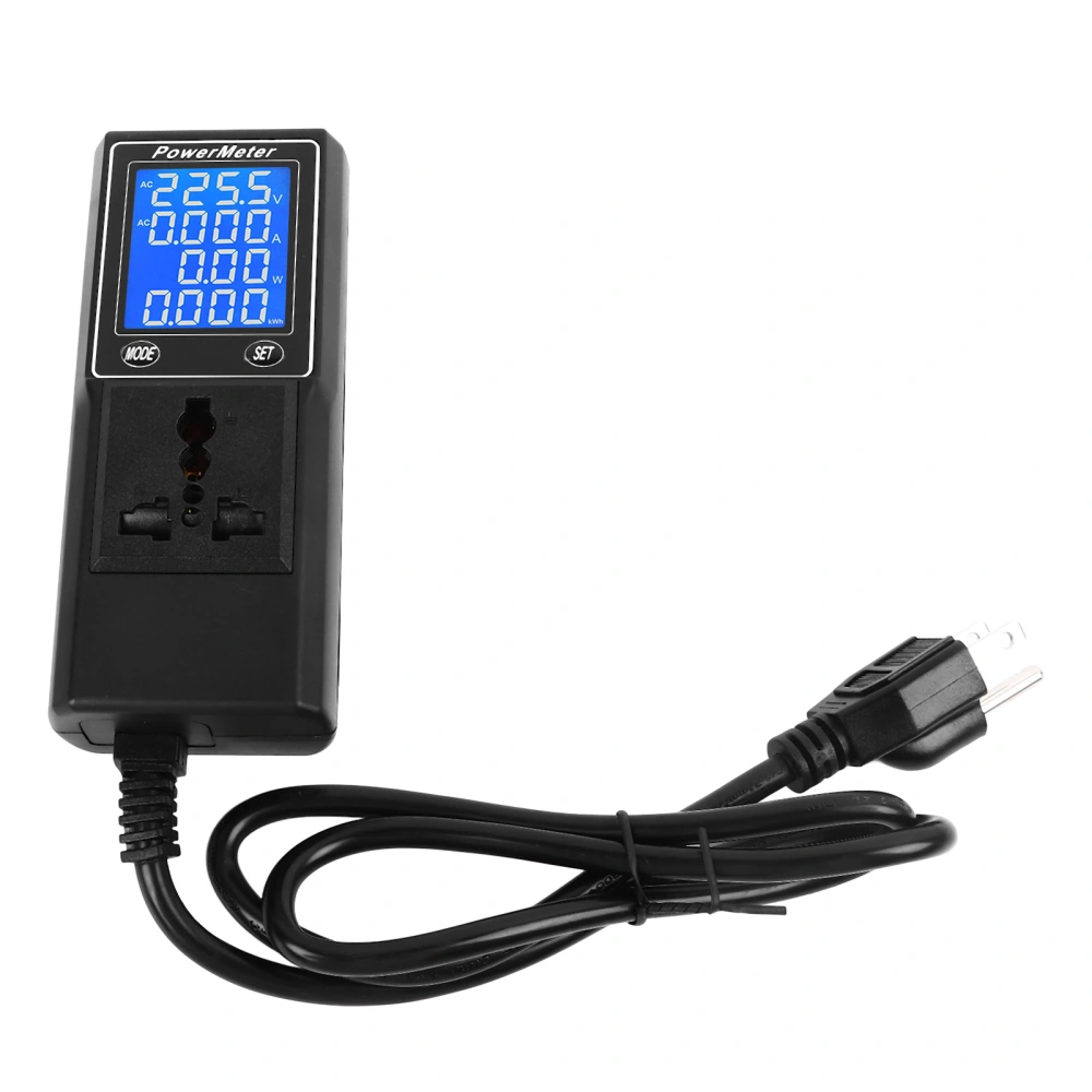 Electricity Usage Monitor Plug in Power Meter Electrical Power Consumption Watt Voltage Amps Meter 60‑300V