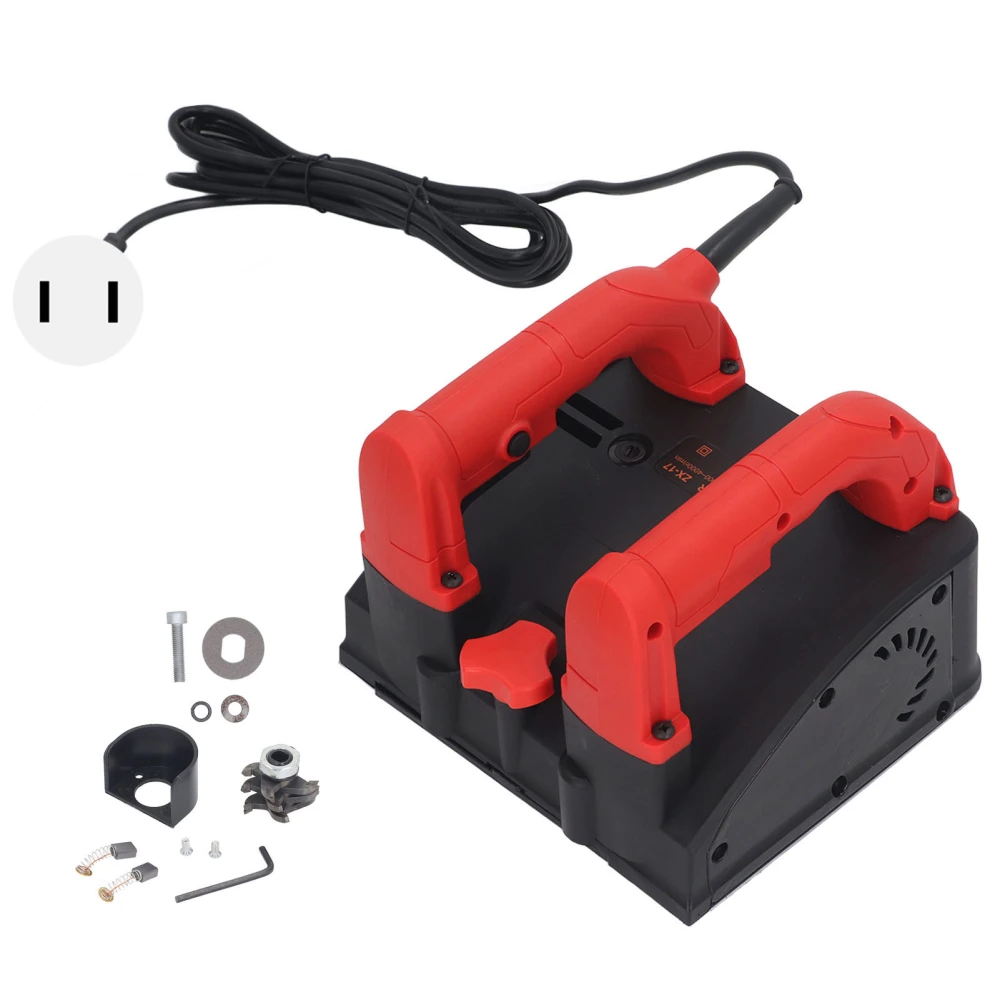 Handheld Electric Planer Fully Automatic Power Shovel Wall Machine for Putty Powder Plastering Grinding Polishing US Plug 110V