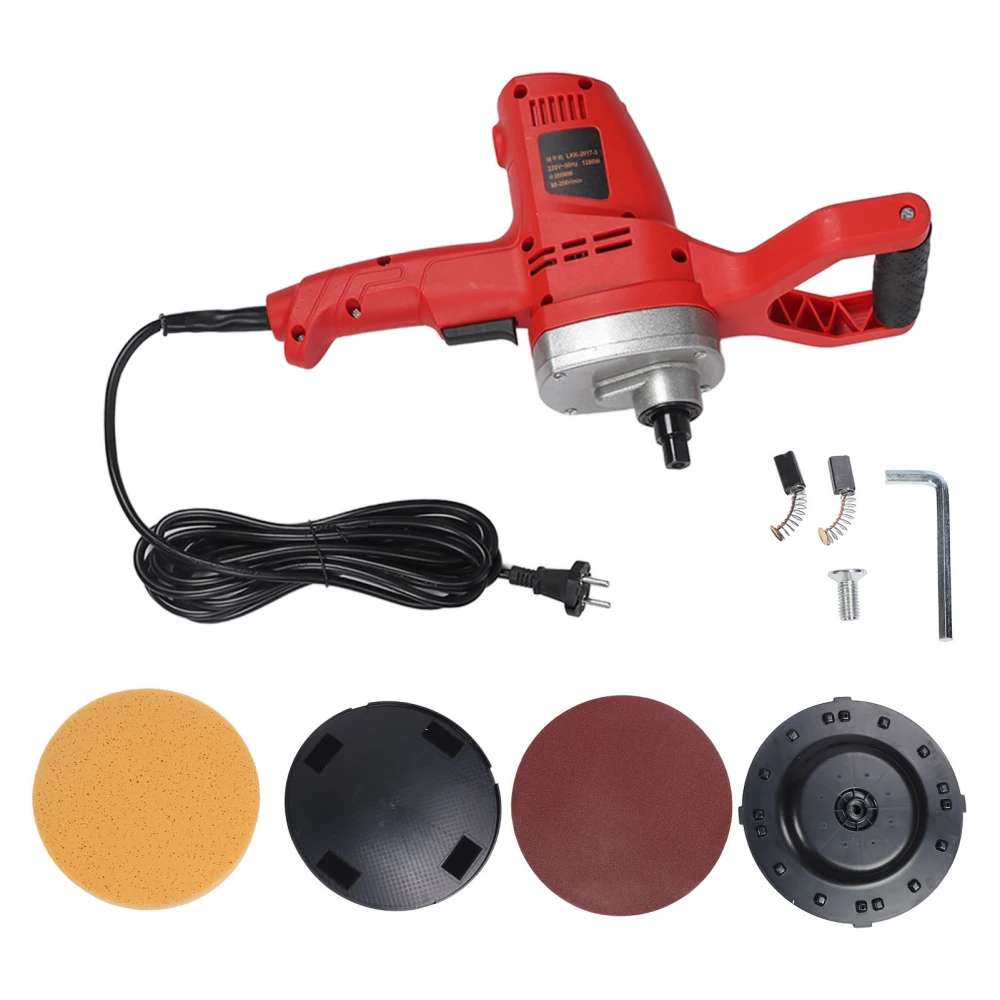 Electric Concrete Plaster Wall Smoothing Polishing Machine Handheld Cement Mortar Plastering Trowel EU Plug 220V