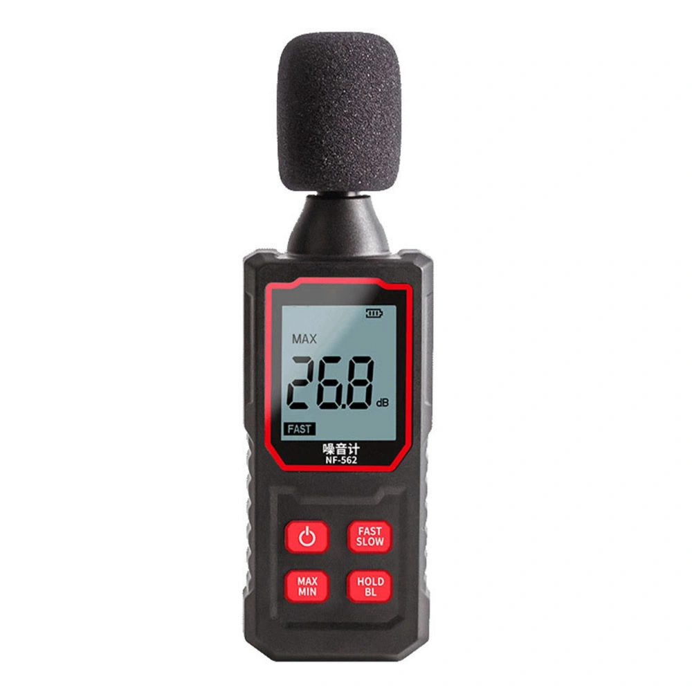 Decibel Meter High Accuracy Quick Response Noise Tester LCD Backlit Display Sound Level Meter