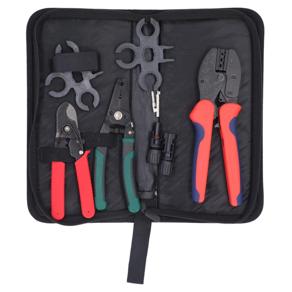 Solar Crimper Tool Kit 2.5 4 6mm² Cable Crimping Tool and Wire Cutter Stripper Multifunctional Wrench Solar Connector