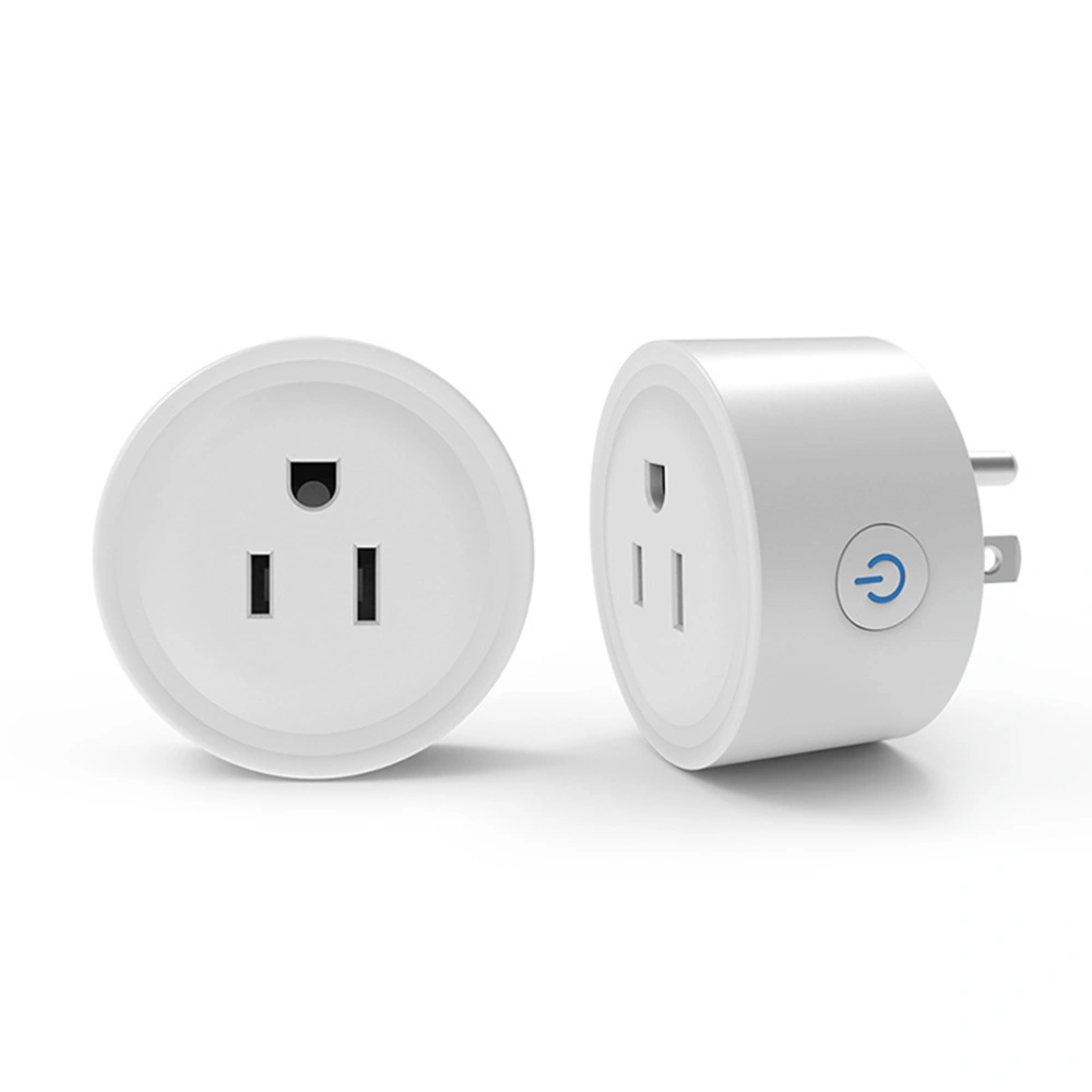 2Pcs Mini Smart Plug 2.4G WiFi Outlet Socket for Google Home Remote Voice Control Timer 16A 3520W AC110‑240V