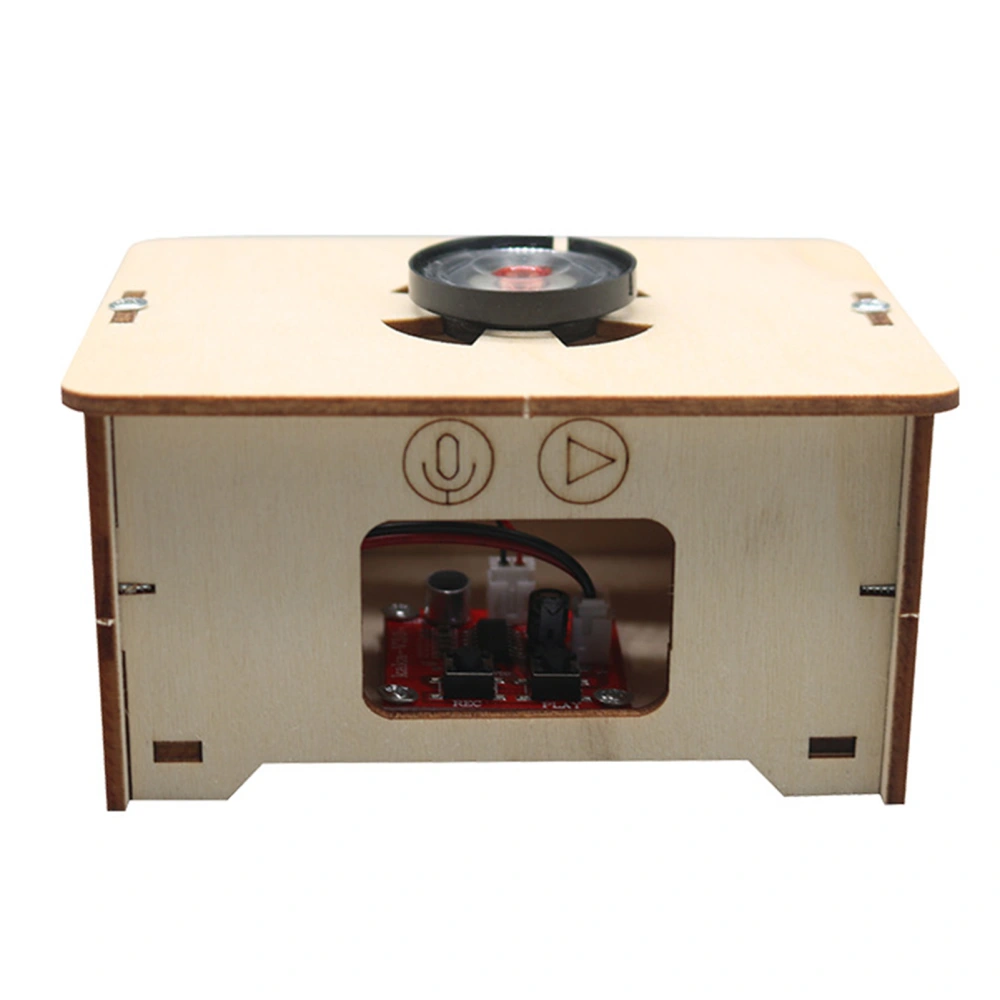 Wood Record Player Puzzle DIY Educational Science Phonograph Puzzle Model for Students