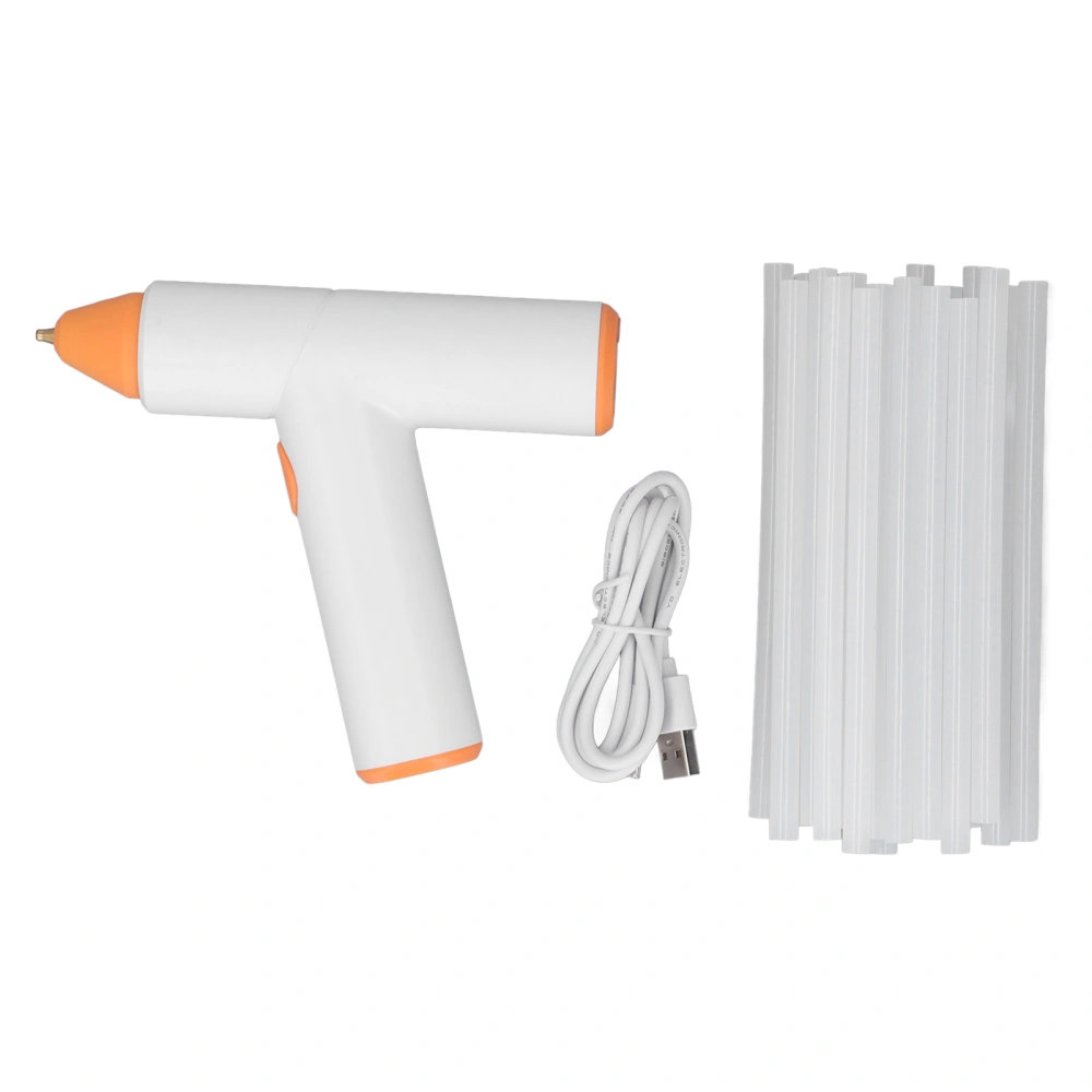 Hot Melt Gun Battery Powered Heat Gun With 20Pcs Glue Sticks Cordless Heating Gun for DIY Art Craft Projects