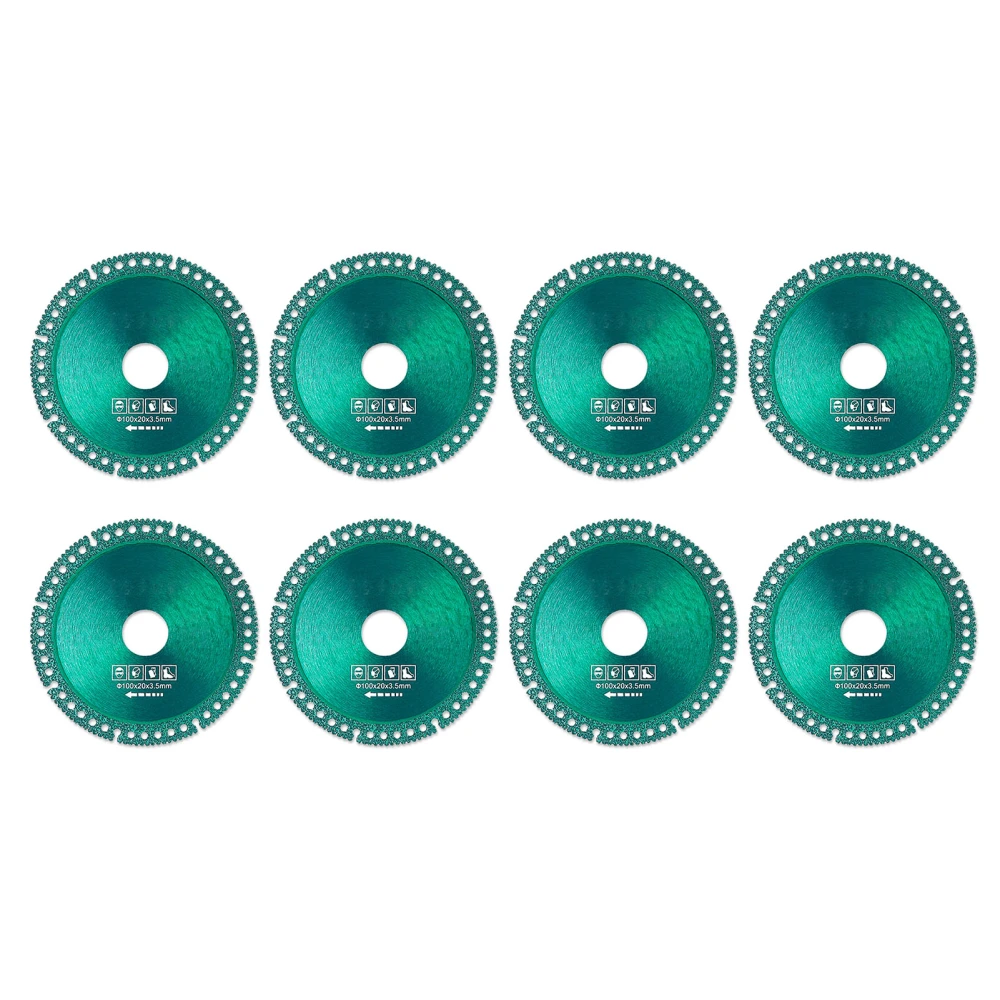 Cutting Saw Blade Multifunctional Incisive Smoothly Chip Removal Diamond Cutting Disc for Ceramic PVC Pipe 8PCS