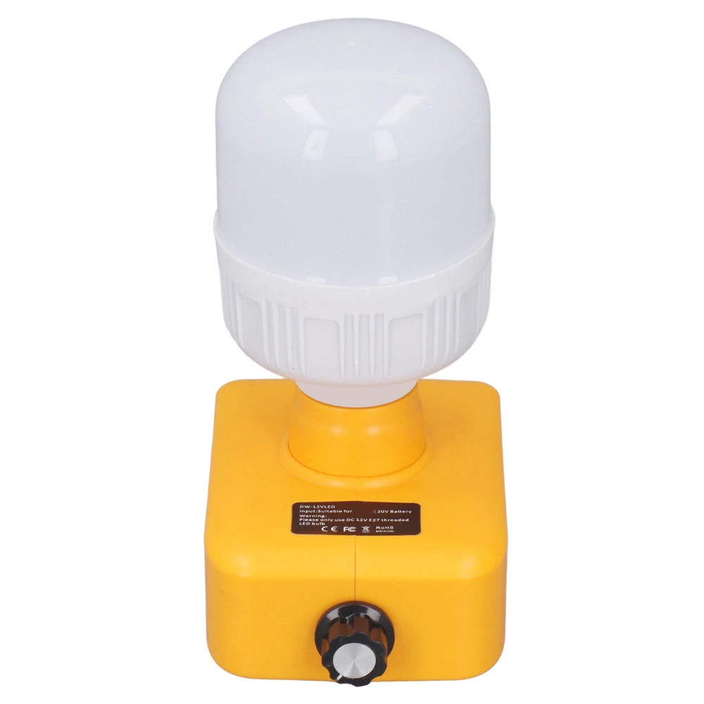 E27 LED Bulb 5500 To 6500K 350 To 1300lm Cordless LED Work Light Bulb with 18V Battery Adapter for DCB180 DCB200 DCB201