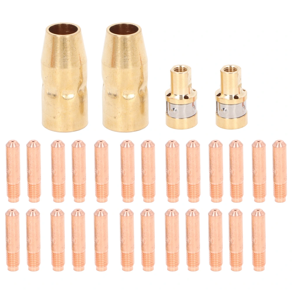 Welding Consumables 25Pcs 000067 Contact Tips 2Pcs 169715 Nozzles 2Pcs 169716 Gas Diffusers for Miller Millermatic