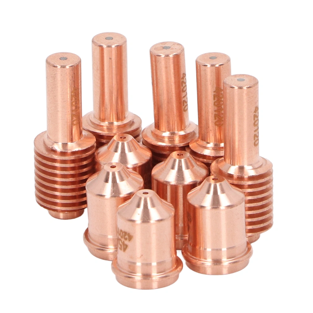 10Pcs Plasma Electrode Nozzle 420118 420120 Cutting Torch Consumables Set Replacement for PMX 30XP Equipment