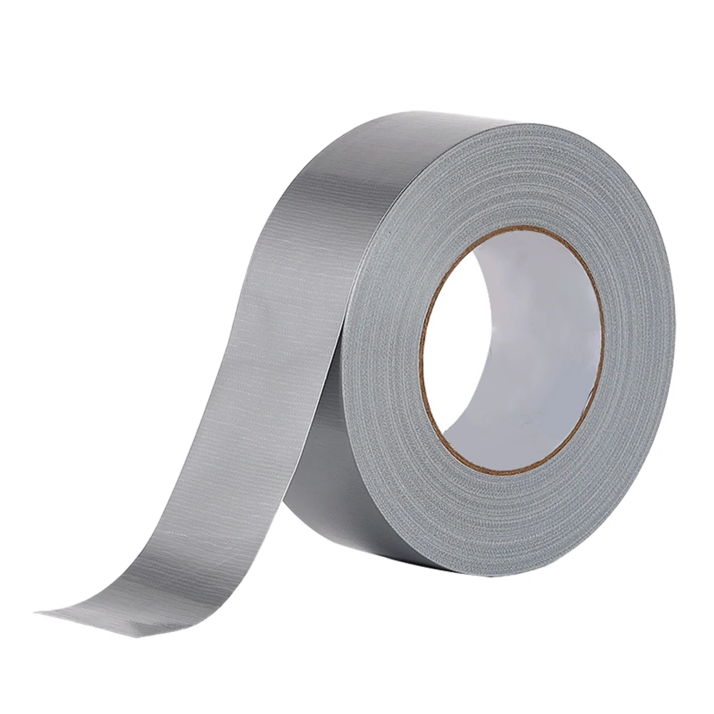 Silver Cloth Duct Tape Heavy Duty Waterproof No Residue Single Sided Adhesive Tape for Pipeline System 10m Length Width 100mm / 3.9in