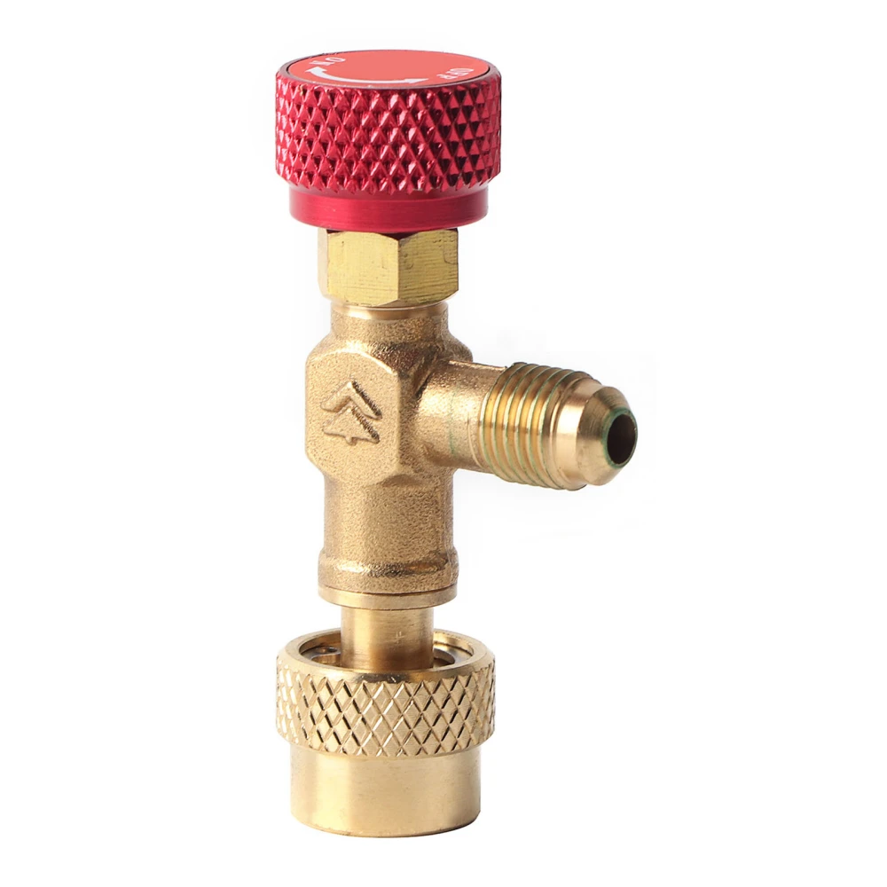 Air Conditioning Safety Valve 5/16in to 5/16in Thread R42/410 Refrigerant Charging Valve Liquid Flow Control Valve