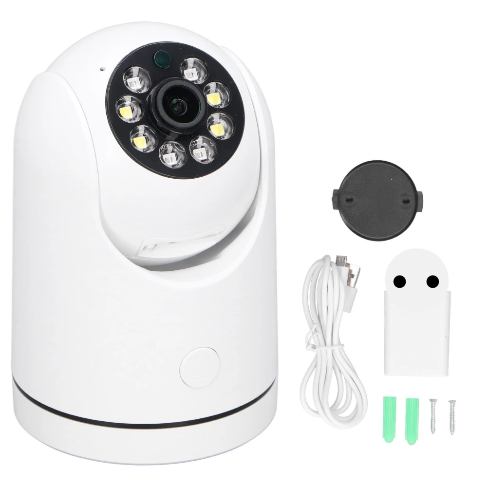 Wireless Camera WiFi 1080P 2 Way Audio Alarm Function Home Monitor Camera 100‑240V for Office EU Plug