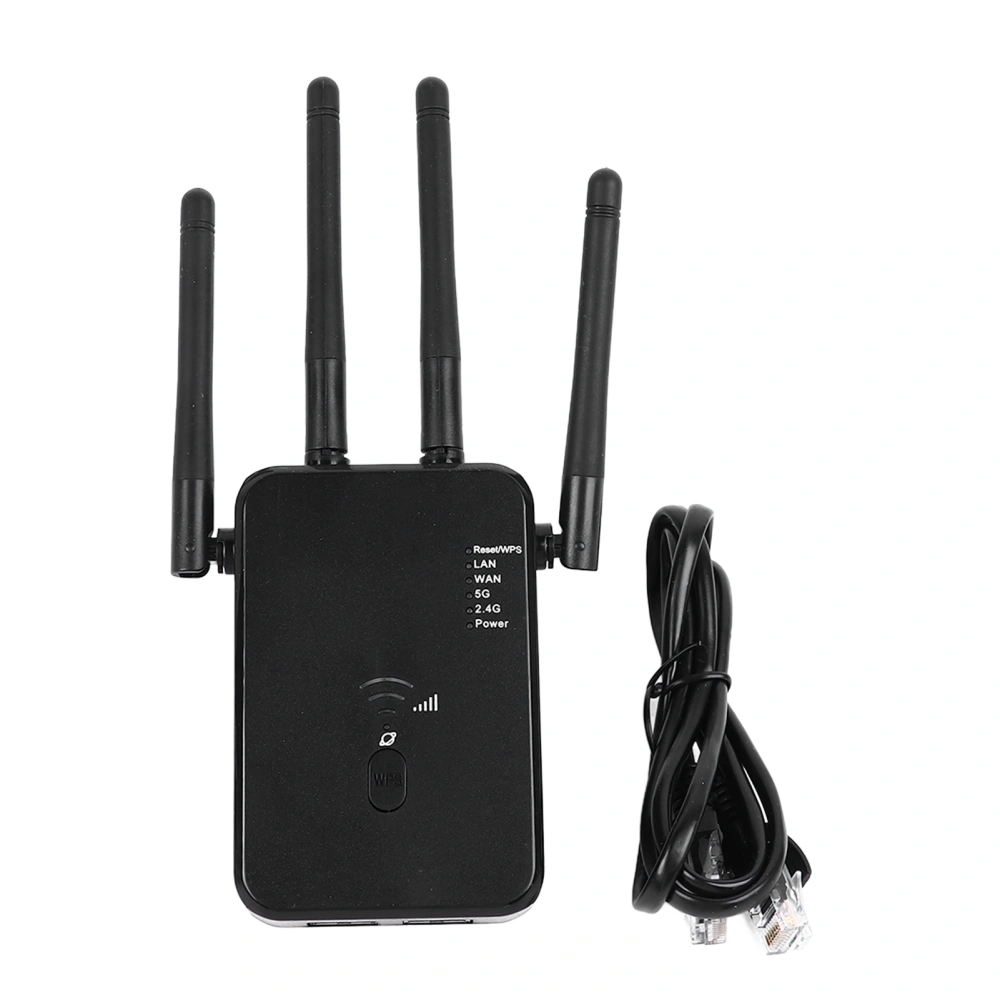 WiFi Signal Amplifier 1200Mbps High Power Stable Network Connection WiFi Extender Signal Booster 100‑240V