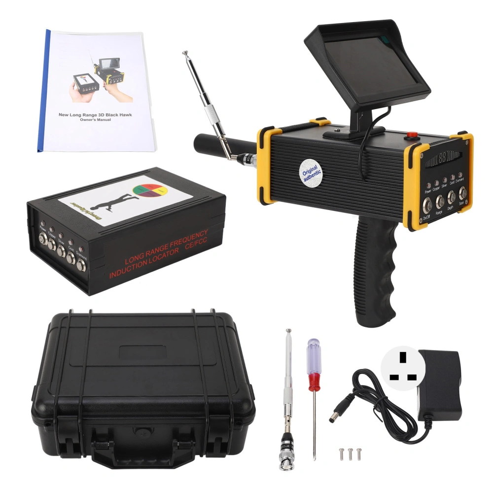 Underground Metal Scanner Professional Gold Silver Copper Detector Locator AC100 to 240V UK Plug