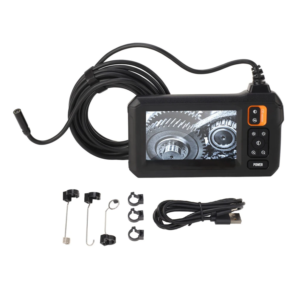 Endoscope Camera with Light IP67 Waterproof 1080P HD Sewer Inspection Snake Industrial Borescope 10m / 32.8ft