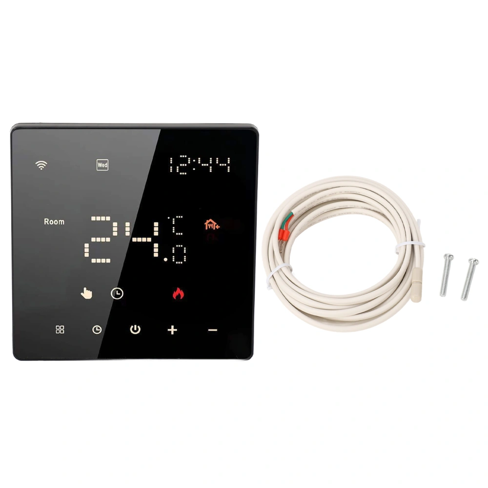 Home Thermostat Smart APP Control Digital Touch Screen Indoor Temperature Controller 100‑250VAC 16A WIFI